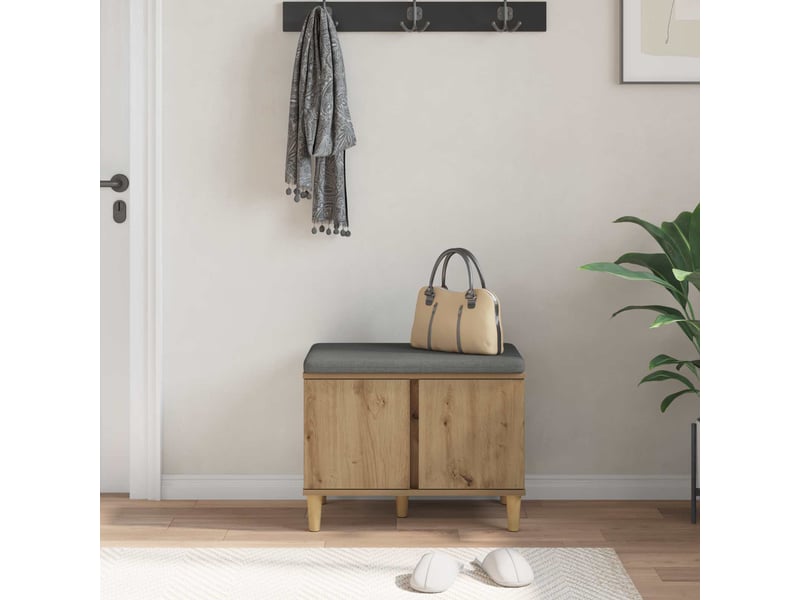 Banc d'entrée, banc interieur chêne artisanal 60x38x46 cm shl20261  - Conforama D