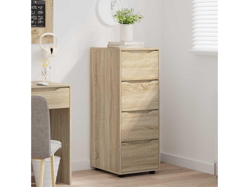  Armoire de rangement, commode de rangement 40 x 48 x 105 cm bois d'ingénierie shl6670  - Conforama E