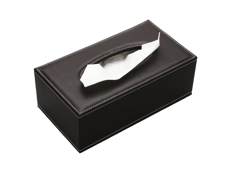  Boîte à mouchoirs en cuir pour la maison, le bureau et l'automobile (marron)  - Conforama A