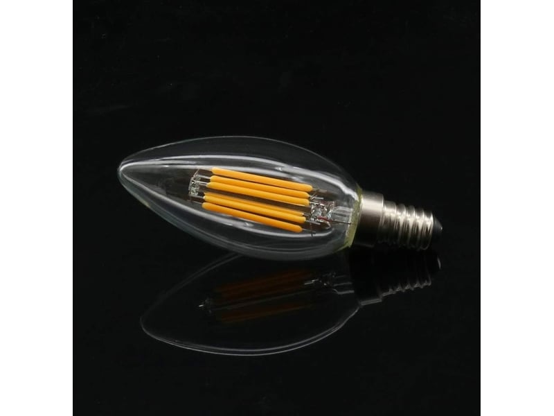  10 ampoules e14 flamme 6w 2700k 600lm  - Conforama C
