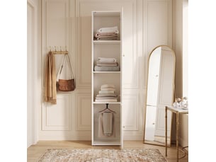 Armoire DESVIAE coloris blanc largeur 45 cm