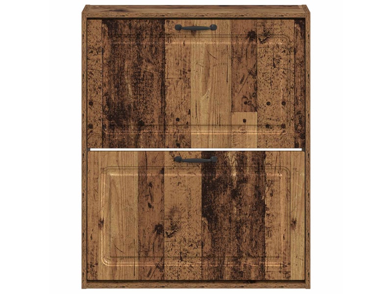  Meuble à chaussures mural, armoire à chaussures utrecht 71x17x86 cm bois ancien  - Conforama D