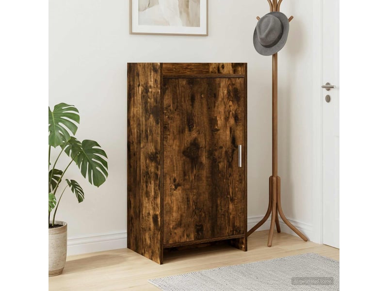  Meuble à chaussure, cabinet à chaussures avec stockage chêne fumé 48x36x92 cm shl6551  - Conforama B