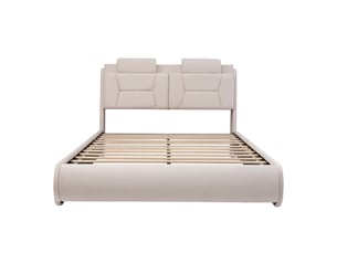 Lit simple 140x200 cm Sol Morn coloris beige