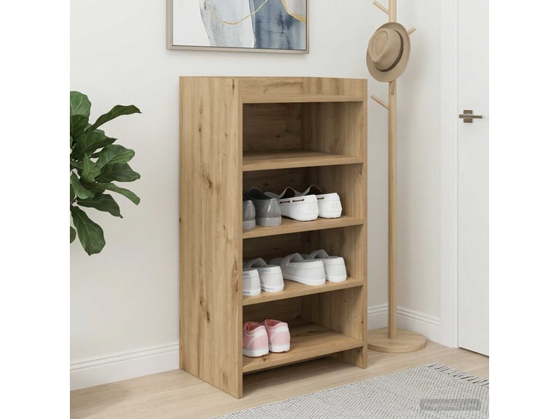  Meuble à chaussure, cabinet à chaussures 48x36x92 cm bois d'ingénierie shl7889  - Conforama B
