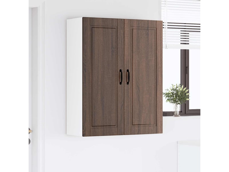  Meuble mural de cuisine, armoire de cuisine chêne brun 80x31x100cm shl6677  - Conforama D