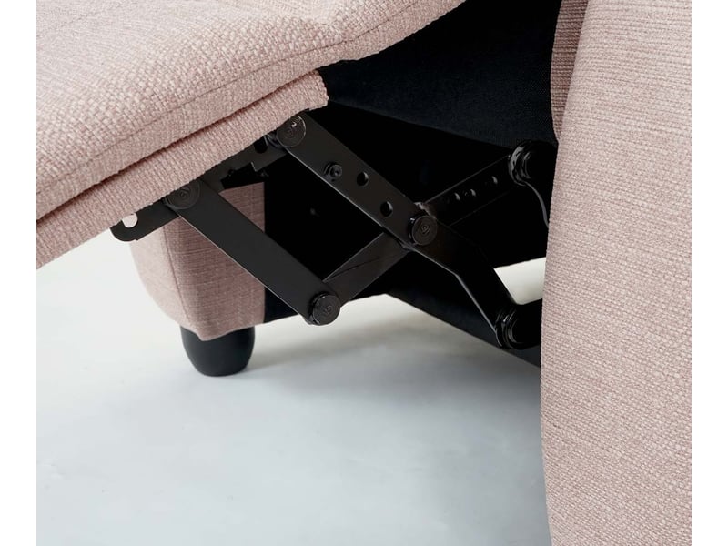 Fauteuil tv lincoln, fauteuil de relaxation, tissus - crème-gris  - Conforama D