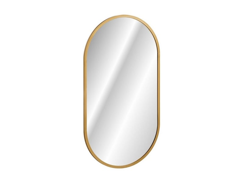  Miroir salle de bain led doré ovale 90x50 cm ultra fin  - Conforama A