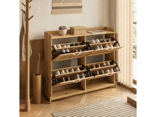 Meuble à chaussures 20 paire(s)  <strong>DESVIAE</strong>  <strong></strong> coloris bois foncé