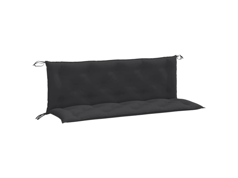 Lot de 2 coussins de banc de jardin, coussins d'assise anthracite mélangé tissu cf58620 - Conforama A