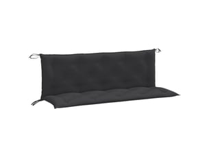 Lot de 2 coussins de banc de jardin, coussins d'assise anthracite mélangé tissu cf58620
