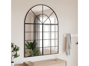 Miroir rectangulaire à fixer coloris noir <strong></strong>  <strong></strong> - 100 cm x 130 cm
