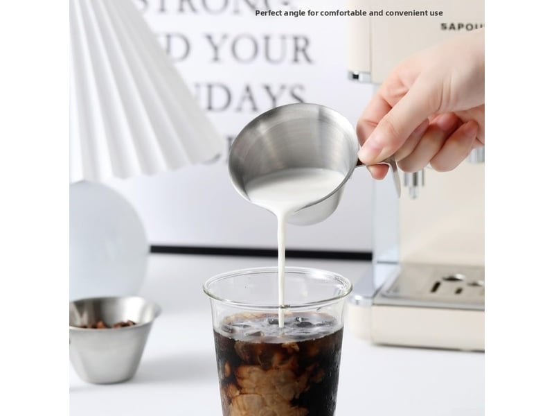  Tasse à mesurer expresso en acier inoxydable 304 avec échelle pour une mesure précise du volume du café avec bec verseur résistant aux déversements et  - Conforama D