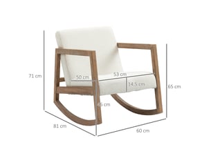 Fauteuil fixe <strong></strong> Coton / Polyester beige