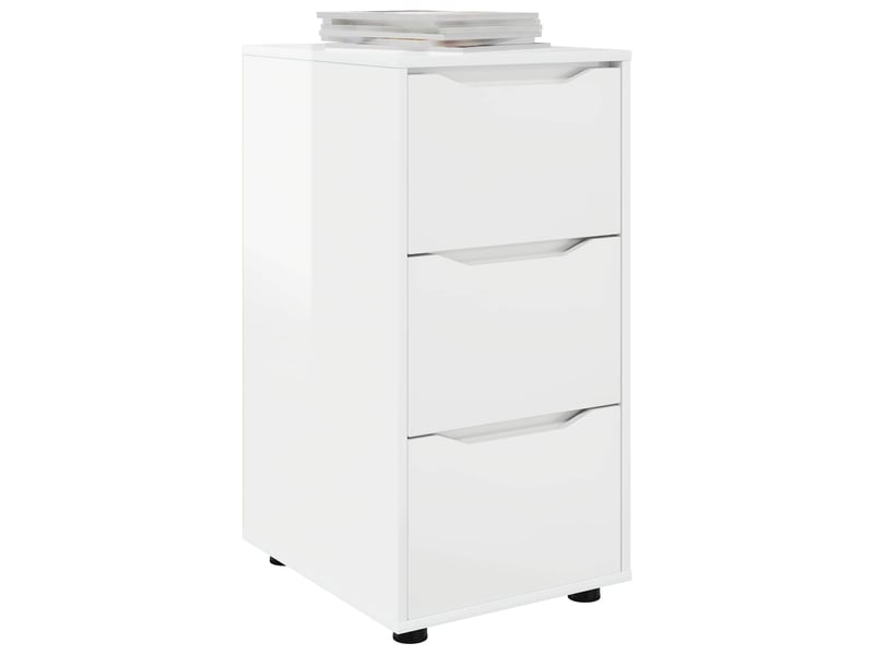  Armoire de rangement, commode de rangement 40 x 48 x 81 cm bois d'ingénierie shl4504  - Conforama C