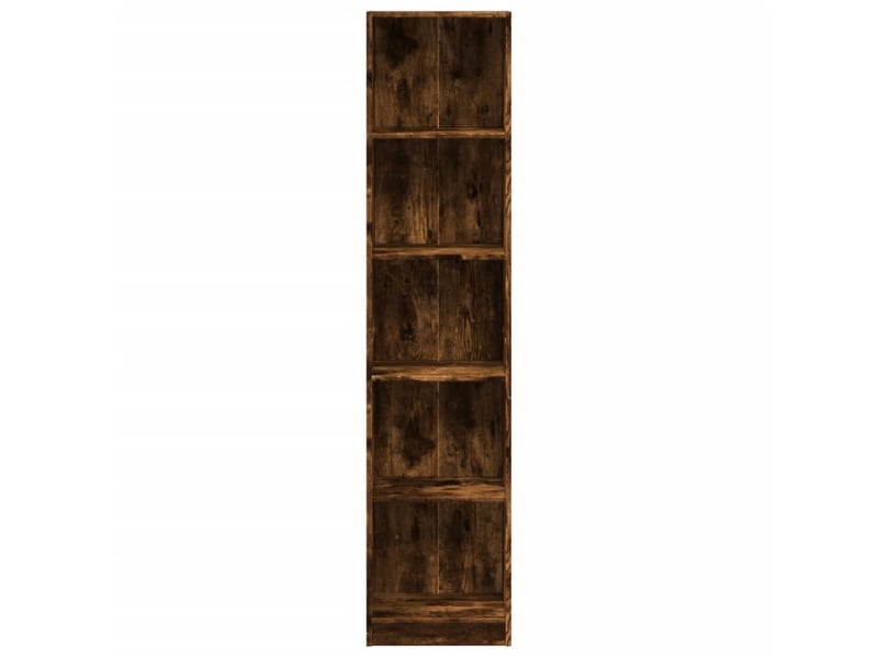  Bibliothèque, étagère de rangement chêne fumé 40x24x176 cm bois d'ingénierie  - Conforama D