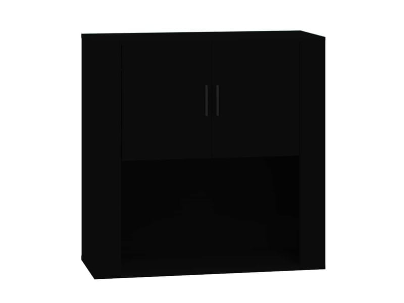  Armoire murale, meuble de rangement noir 80x33x80 cm bois d'ingénierie shl80968  - Conforama A