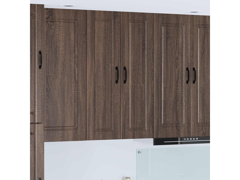 Meuble mural de cuisine, armoire de cuisine chêne brun 30x31x100cm shl4018 - Conforama B
