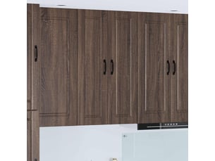 Meuble mural de cuisine, armoire de cuisine chêne brun 30x31x100cm shl4018