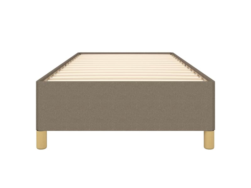  Lit simple- lit adulte -  cadre de lit sans matelas taupe 80x200 cm tissu  - Conforama D
