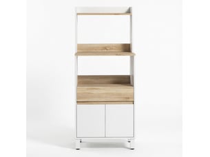 Buffet de cuisine blanc 60x40x131 cm avec rangement