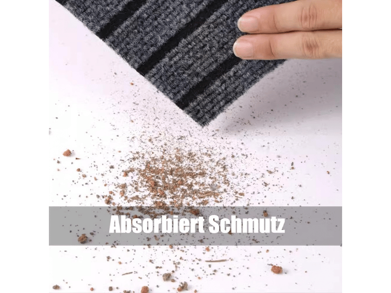  Paillasson d'entrée extérieur 40x120 cm, antidérapant et absorbant, durable et lavable, gris foncé pour portes et jardins PL-A-001044 - Conforama C