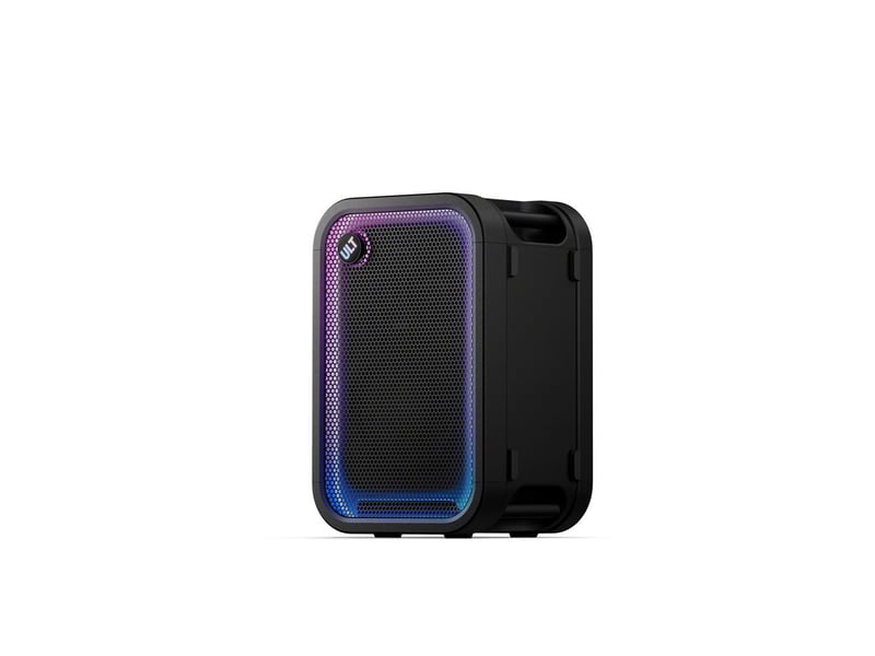 Enceinte amplifiée tour sans fil 300 w bluetooth 5.3 ipx4 led multi-couleurs avec entrée usb-c et xlr 1-23381258 - Conforama A