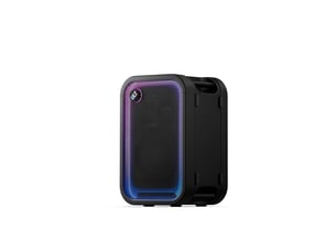 Enceinte amplifiée tour sans fil 300 w bluetooth 5.3 ipx4 led multi-couleurs avec entrée usb-c et xlr