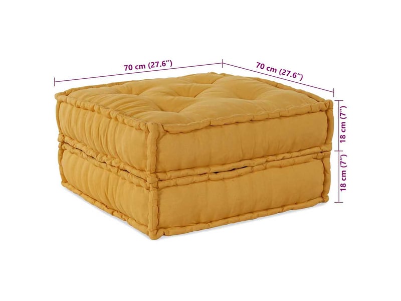  Unité de canapé modulaire 2 pc tissu jaune 140 x 70 x 36 cm cf22977  - Conforama E