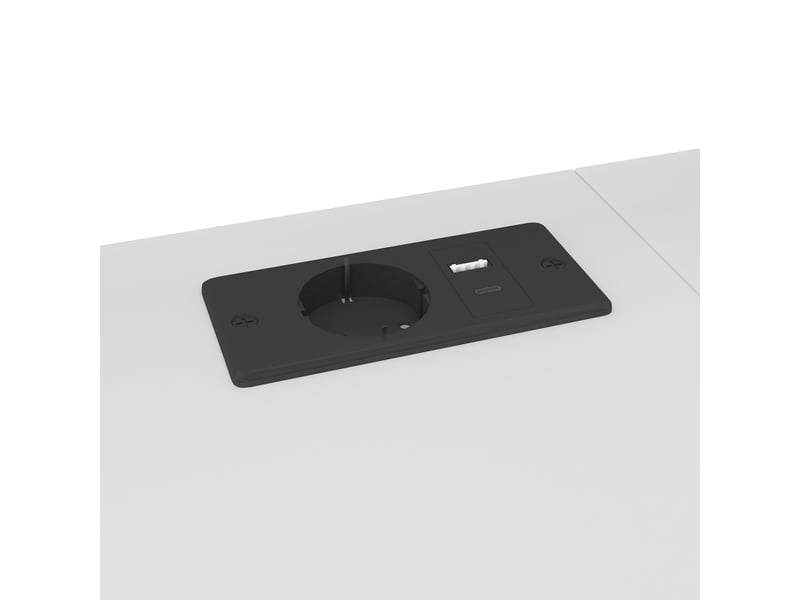  Lit mezzanine gaming, 90 x 200 cm, avec bureau, escalier avec rangements, éclairage led et port usb, blanc  - Conforama E