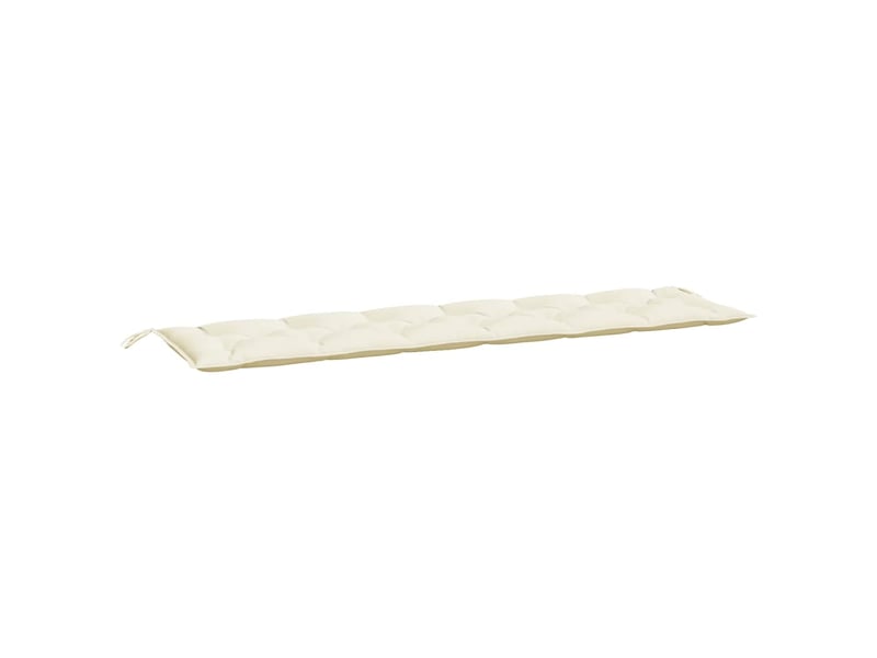  Lot de 2 coussins de banc de jardin, coussins d'assise blanc crème tissu oxford cf58634  - Conforama D