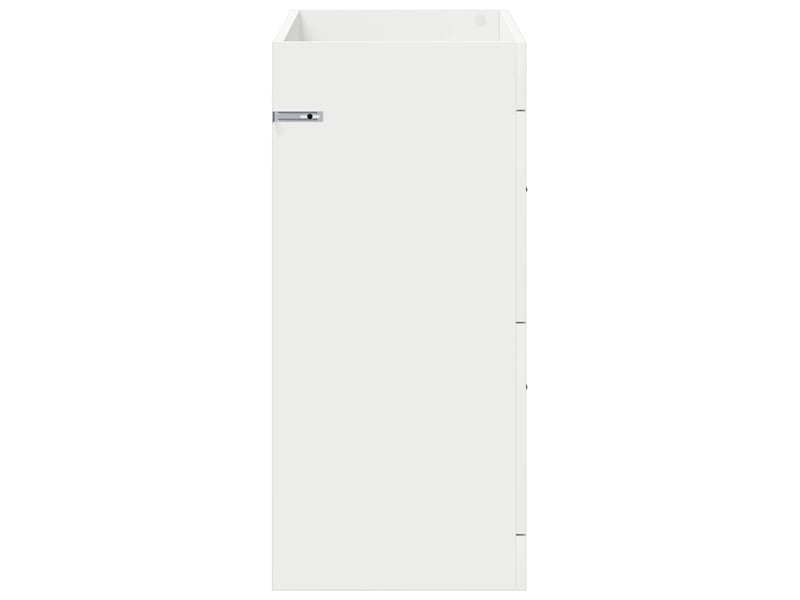  Meuble sous lavabo de salle de bain, commode blanc 78.5x37.5x81 cm shl3648  - Conforama E