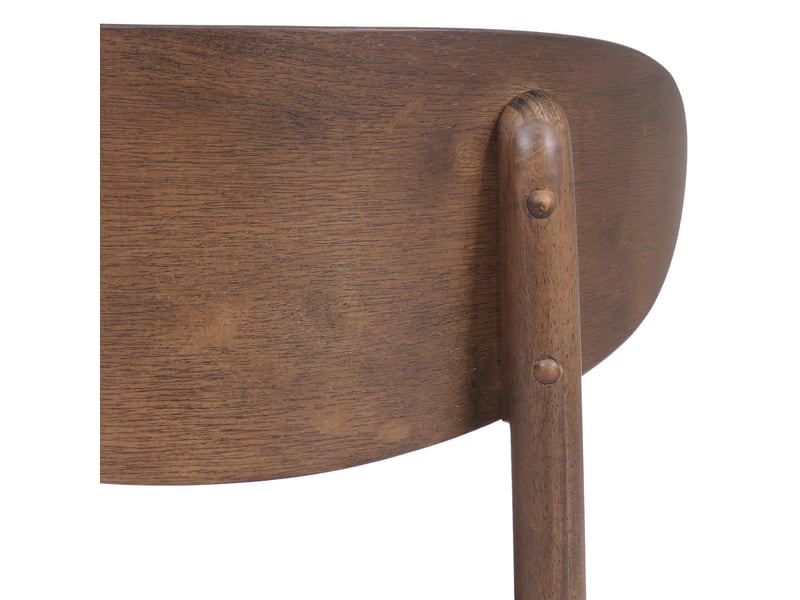  Lot de 6 chaises de salle à manger hwc-m59, chaises de cuisine, tissutextile, bois massif - piètement foncé, vert foncé  - Conforama E