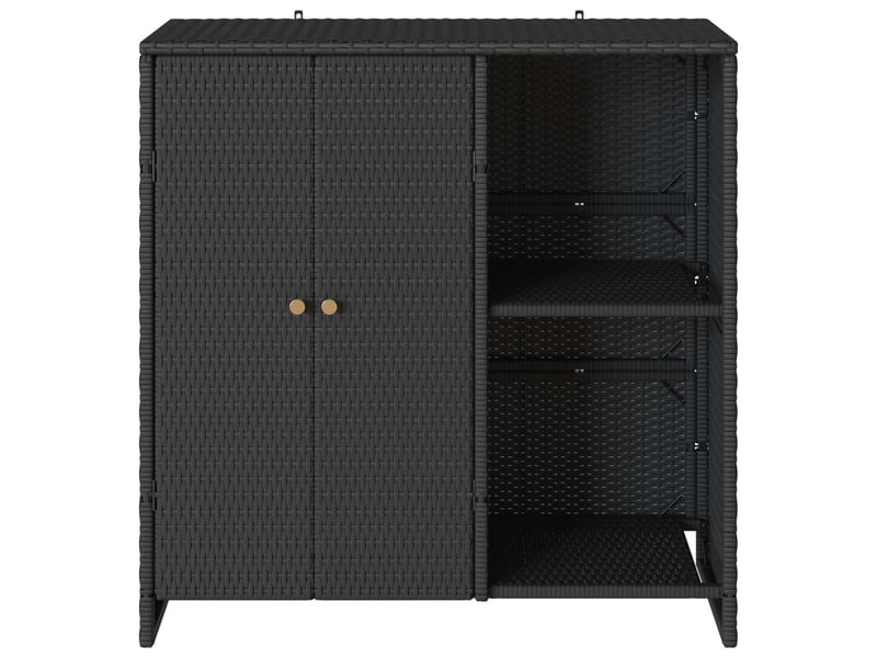  Meuble de rangement, armoire de rangement avec étagère noir 100x36x102 cm rotin  - Conforama E
