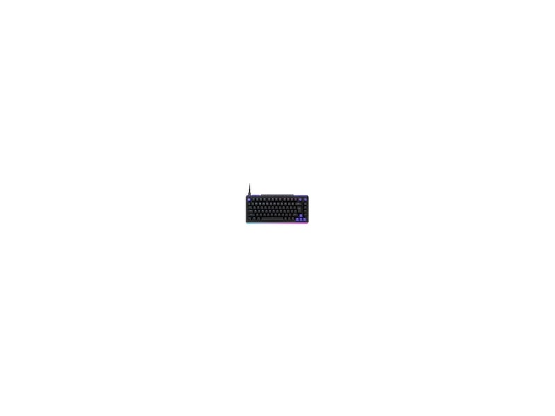  Clavier gaming filaire 75 touches azerty fr retroeclairage noir dual swap 8257841 - Conforama A