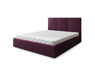 Lit coffre 160x200 cm <strong>MASSENO</strong> <strong></strong> coloris rouge