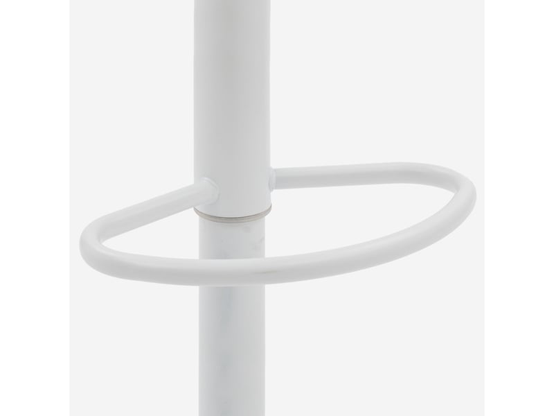  Lot de 2 tabourets de bar hauts pivotants et réglables bora bora - blanc  - Conforama E
