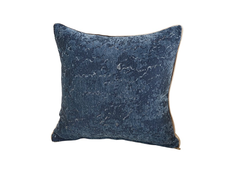  Coussin carré en tissu bleu 45x45 cm  - Conforama A