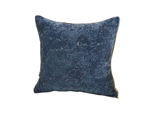 Coussin carré en tissu bleu 45x45 cm