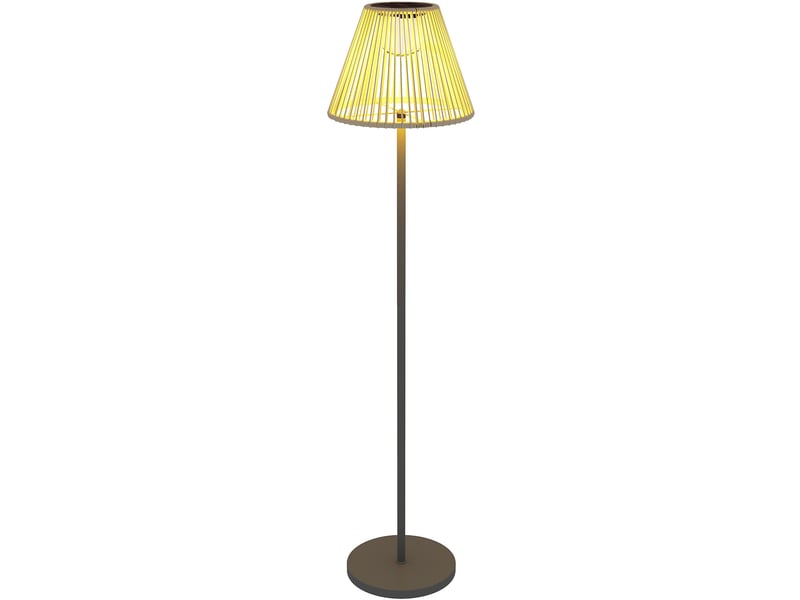  Lampe solaire d'extérieur 33x135 cm à capteur lumineux métal gris  - Conforama A