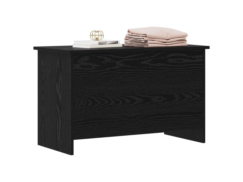Coffre de rangement avec stockage chêne noir 80x40x50 cm - Conforama C