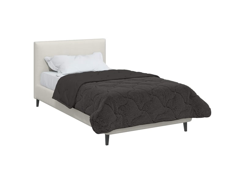  Duvet d'hiver - couette 135 x 200 cm hiver - couette anthracite respirant  - Conforama C