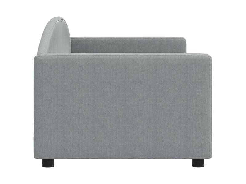 Lit simple- lit adulte - lit de repos sans matelas gris clair 80x200 cm tissu - Conforama C