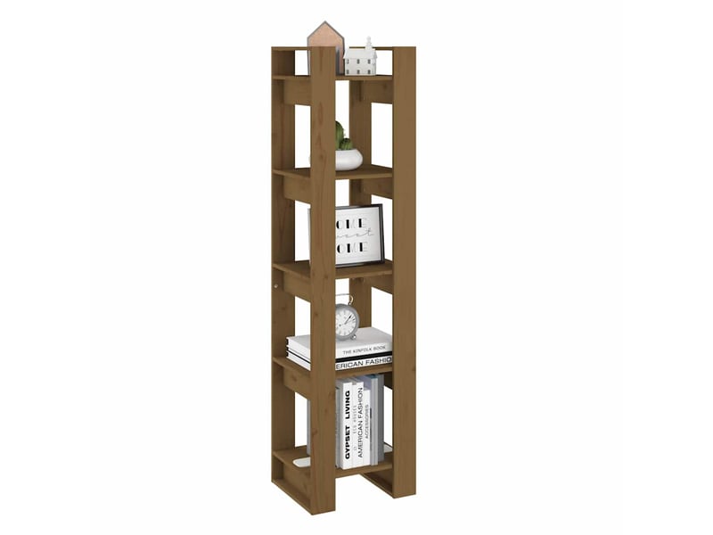 Bibliothèque, séparateur de pièce marron miel 41x35x160 cm pin - Conforama D