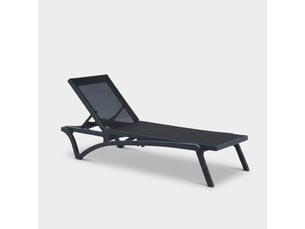 Bain de soleil empilable de jardin et piscine pantelleria - anthracite