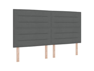 Tete de lit A fixer sur le cadre de lit largeur 180 cm gris