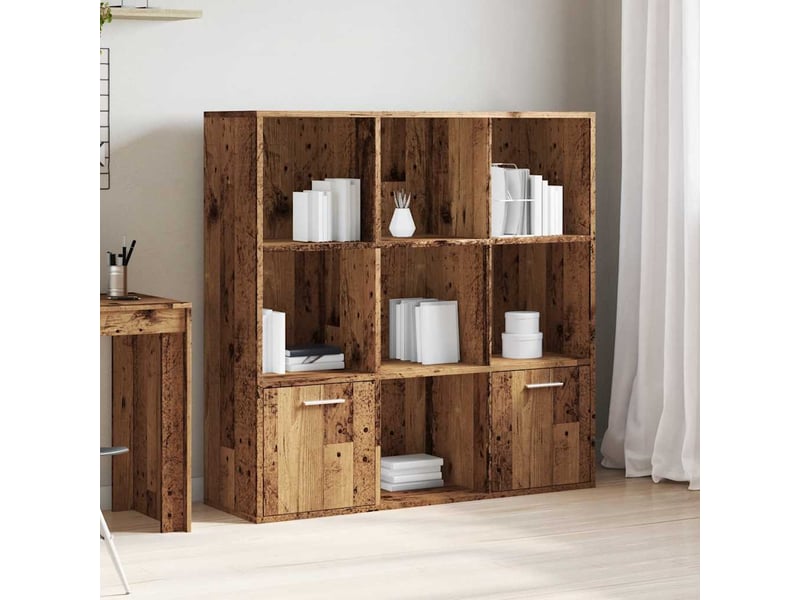  Meuble dev rangement vieux bois 98x29x97,5 cm bois d'ingénierie  - Conforama C
