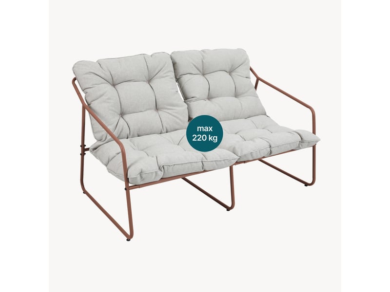 Ensemble de meubles de jardin kivanta 5 pièces rouille beige [en.casa] Kivanta - Conforama C