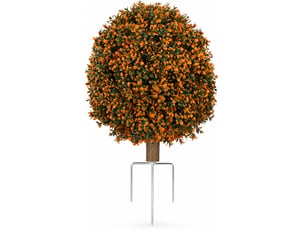 Lot de 2 topiaires artificielles en buis 65cm – décoration automnale pour la maison-style 4