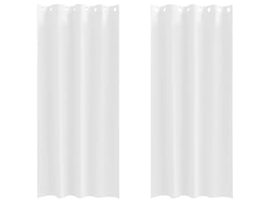 Lot de 2 rideaux occultants, rideaux black-out avec anneaux blanc pur 245 x 140 cm cf44580